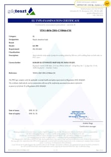 KA 300 Şok Emi̇ci̇ Gövde Serti̇fi̇kasi