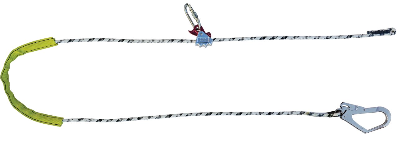 Kİ248-3 Konumlandırma Lanyardı Çift Karabinalı Büyük Kancalı