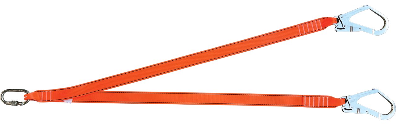 Kİ261  Çift Kollu Kolon Halatlı  Lanyard Büyük Kancalı