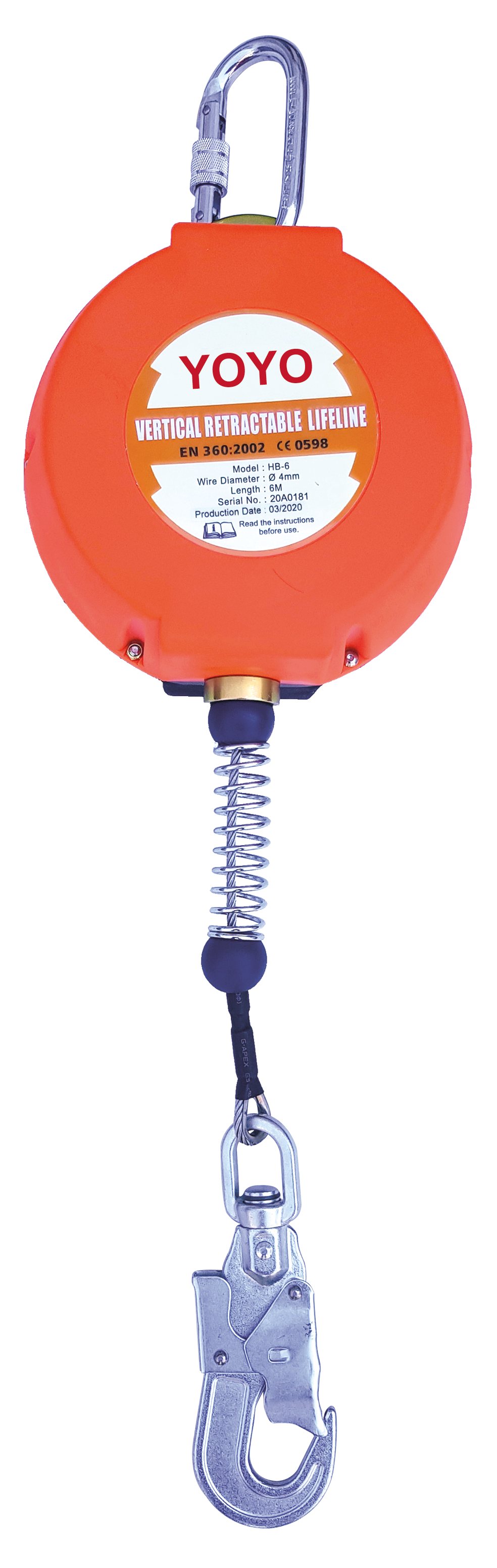 KD06  Retractable Block Polymer Casing with G.I. Wire Rope  