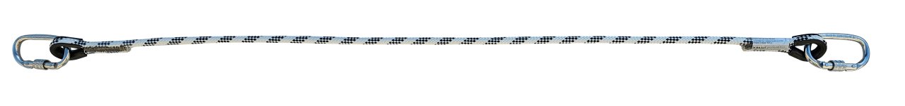 Kİ283  Belt Fastening rope braided - double carabiner.