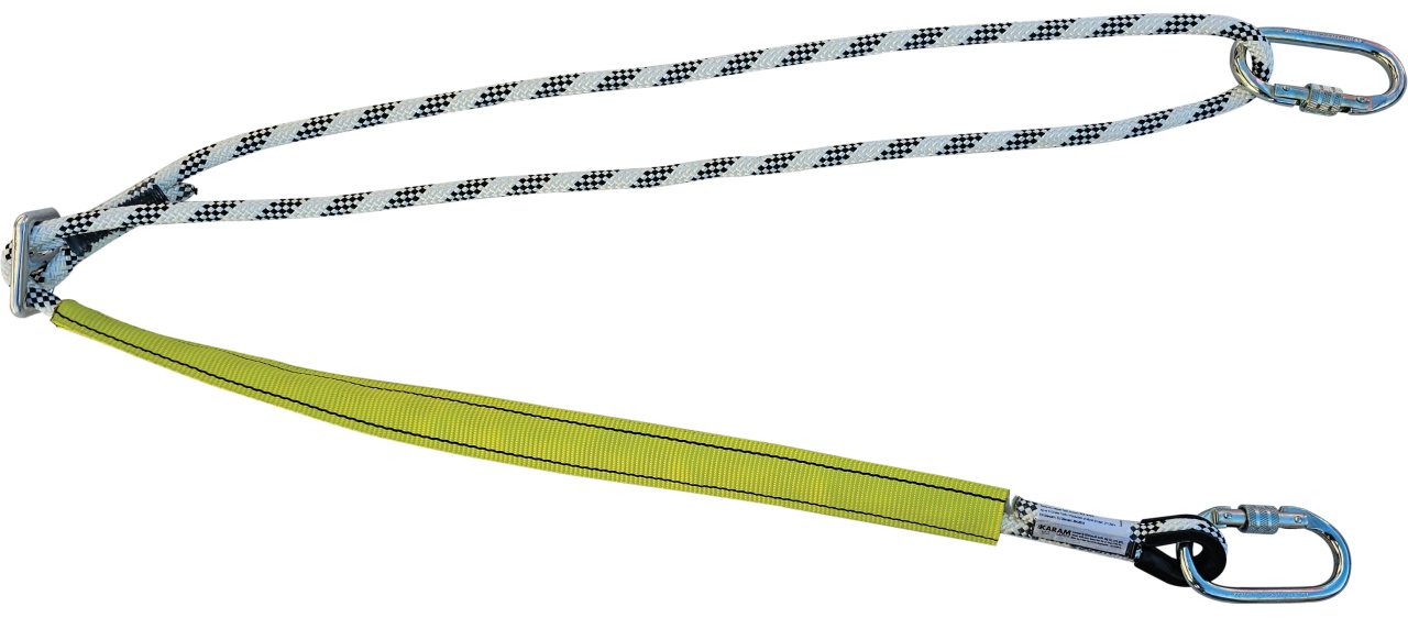 Kİ244 (K)  Positioning rope adjustable - with carabiners.