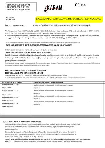 KB 804 KULLANMA KLAVUZU — الصفحة الأولى