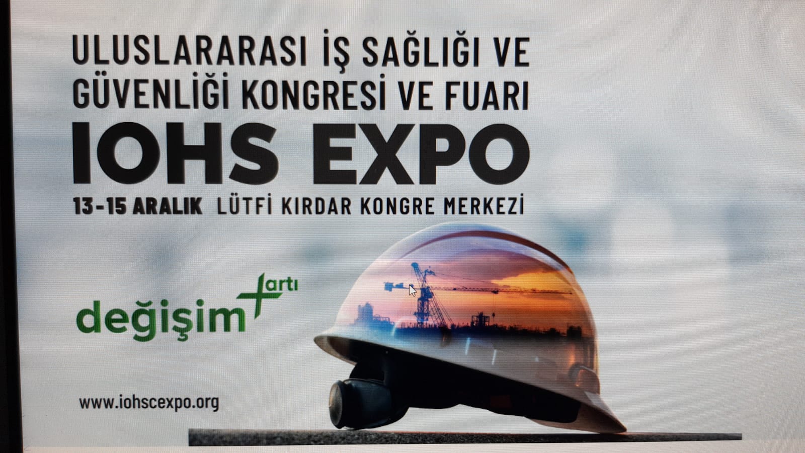 IOHS EXPO FUAR A KATILIM  13 - 15  ARALIK