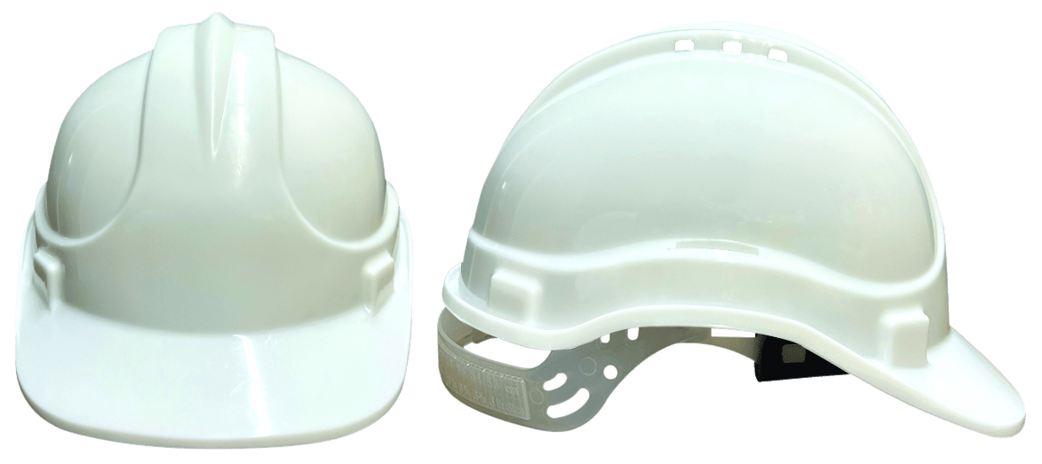 KB610 Baret Düz Kulaklık Takılabilir  Beyaz Karam