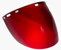 KM536 VİZÖR 2 mm PC 20 X 40 KIRMIZI