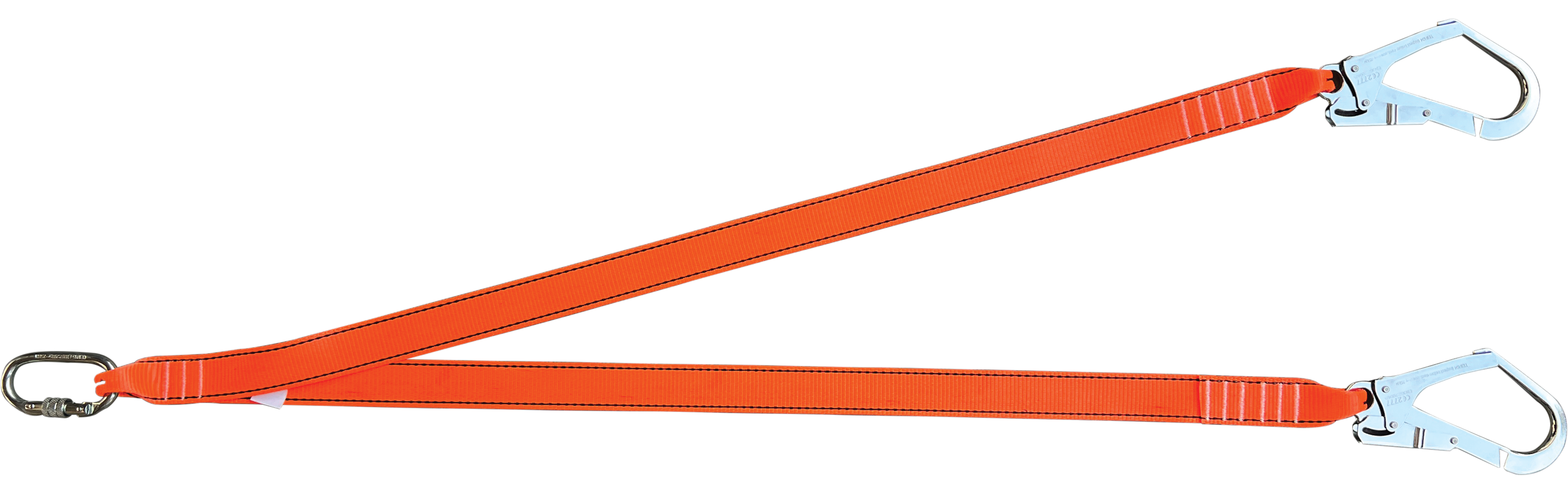 Kİ261 Çift Kollu Kolon Halatlı Lanyard Büyük Kancalı